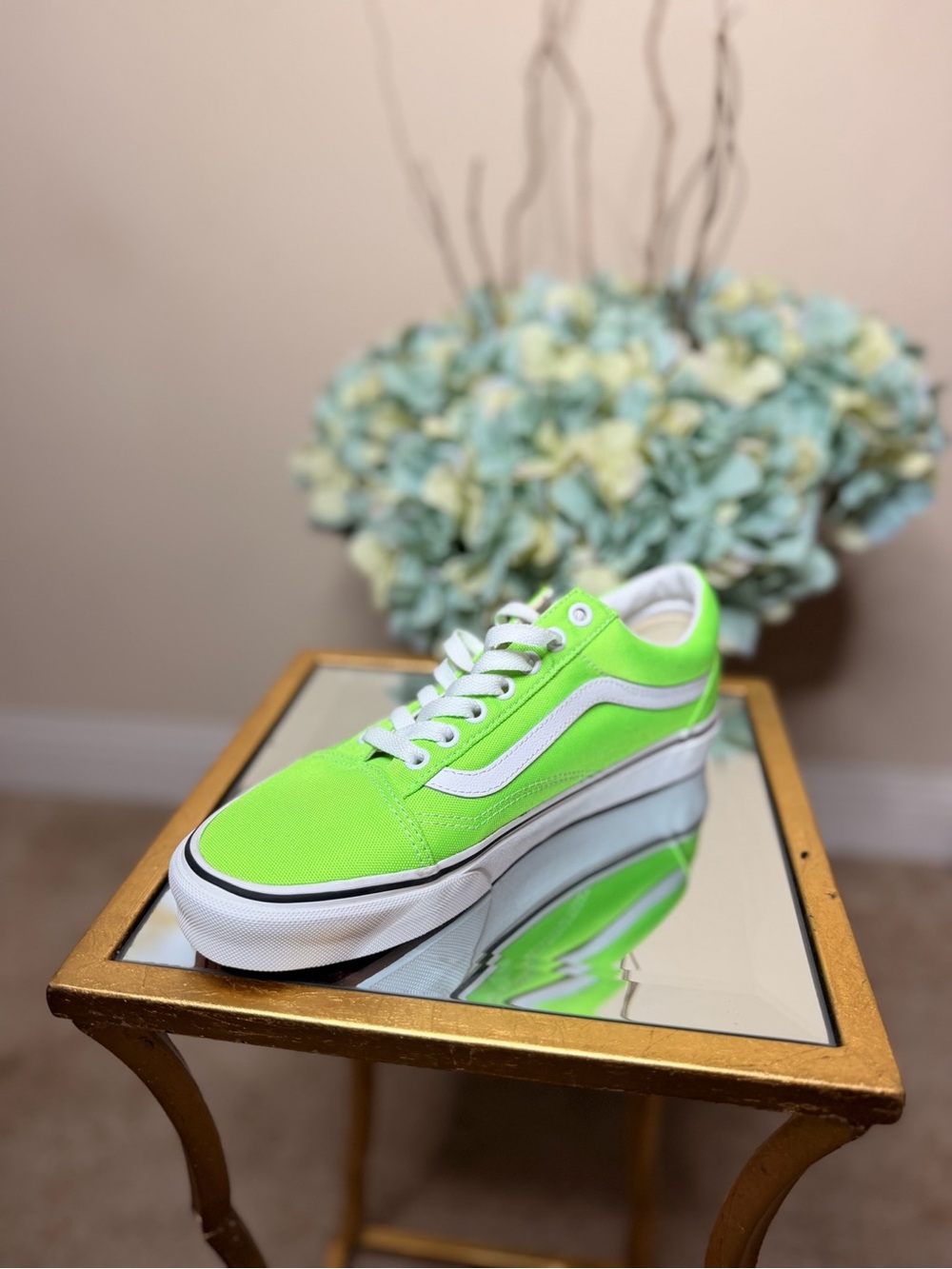 Neon Green Low-Top Sneakers